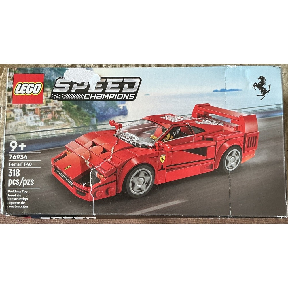 LEGO SPEED CHAMPIONS: Ferrari F40 Supercar (76934) Open Box